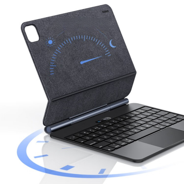 HKM-722259 Leather iPad Keyboard Case with Power Bank