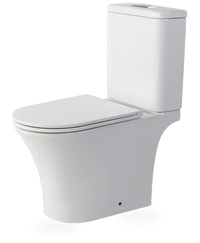 HKM-3296467 Smart Toilet With One Piece Round Siphon Flush Dual Flush Soft Closing White Ceramic Floor Mounted Bidet Seat