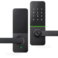 HKM-5864275 Smart Door Lock Fingerprint Keypad Password Card Keyless Entry Biometric Digital Deadbolt Handle with Tuya App