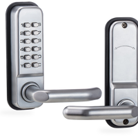 HKM-6191955 Mechanical Digital Door Lock Keyless Push Button Code Entry Rim Lock with Digital Keypad for Home and Office Use