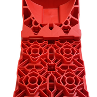 HKM-0266323 10 Pack HDPE RV Leveling Pads Non-Slip Stabilization Blocks for Camper Travel Trailer Motorhome with Concave Top